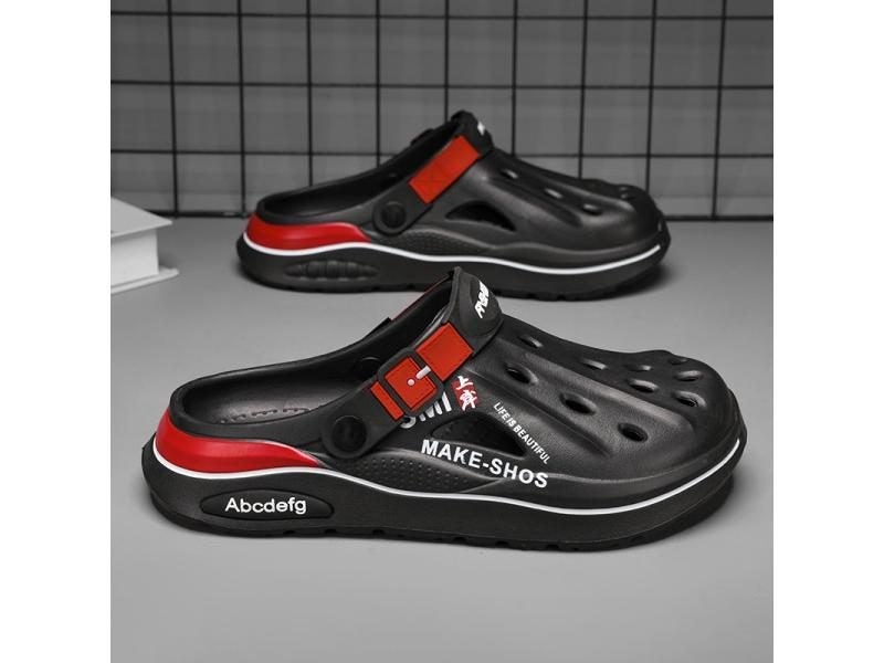 Men's Beach Slippers Thick Sole Anti-Slip Sandals For Women Outdoor Sneakers Carousel 1