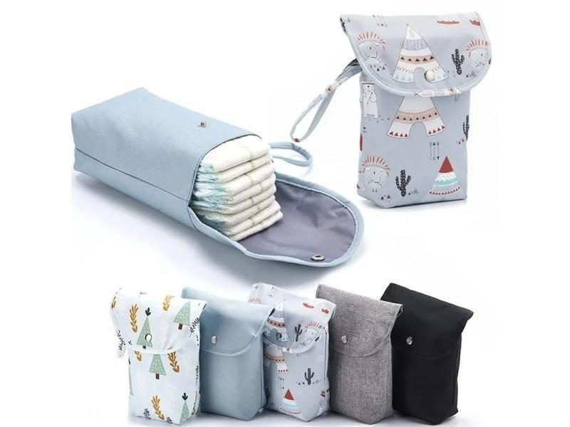 New Waterproof And Reusable Baby Diaper Bag Baby Handbag Large Capacity Mommy Carousel 1