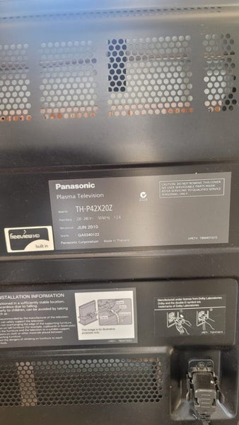 Panasonic plasma TV 42inch with remote Carousel 2