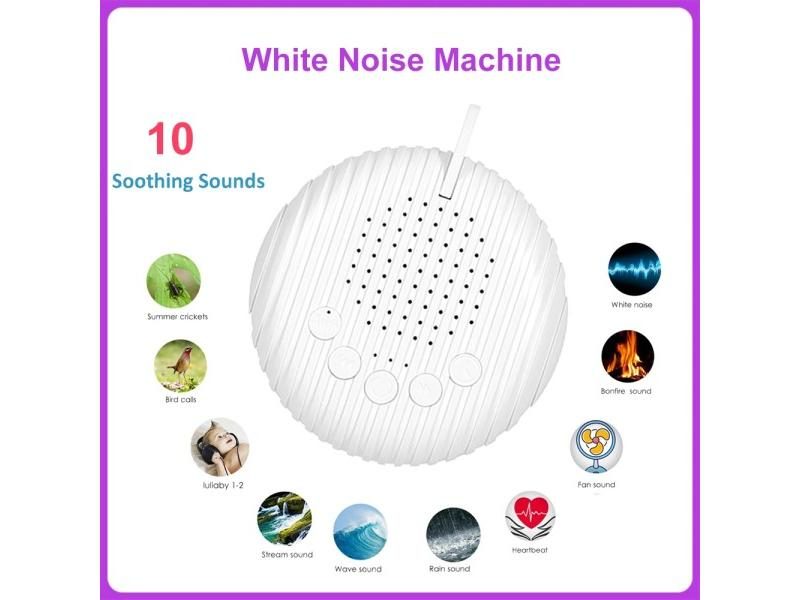 10 Songs White Noise Sound Machine Portable Baby Sleep Machine Soothing Sounds Carousel 1