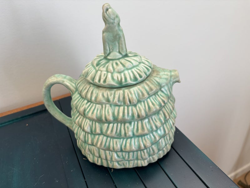Mid Century 1950s Crinoline Lady Teapot62930692483203112