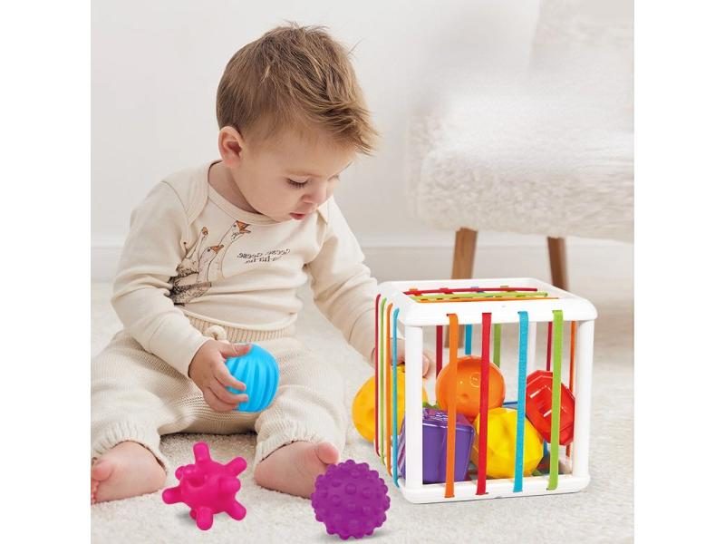 Montessori Toys Children 0-12 Months Early Education Rainbow Cesare Carousel 1