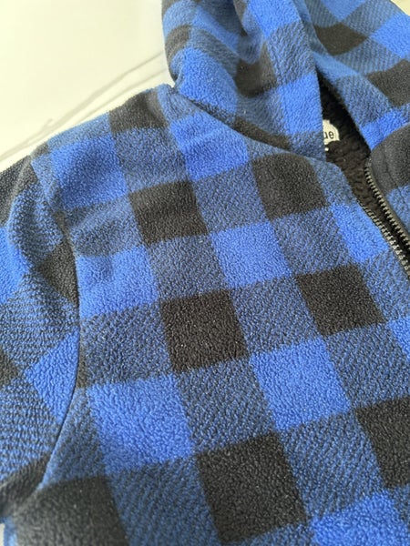 No Issue blue and black check jacket - size 16 Carousel 7
