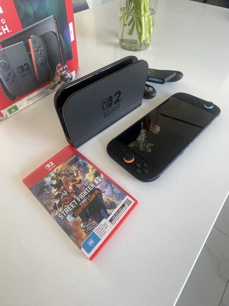 Nintendo Switch 2 – Mario World Edition + Street Fighter | $1 Reserve Carousel 1