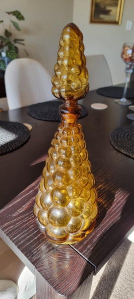 Retro amber genie bottle Carousel 1
