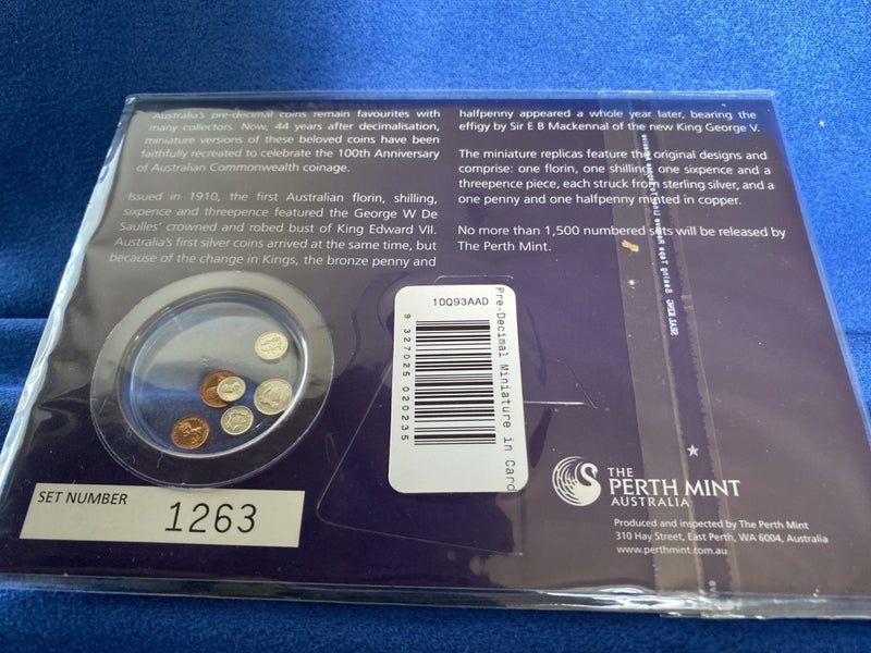 Pre-Decimal Miniature coins62864727297411111
