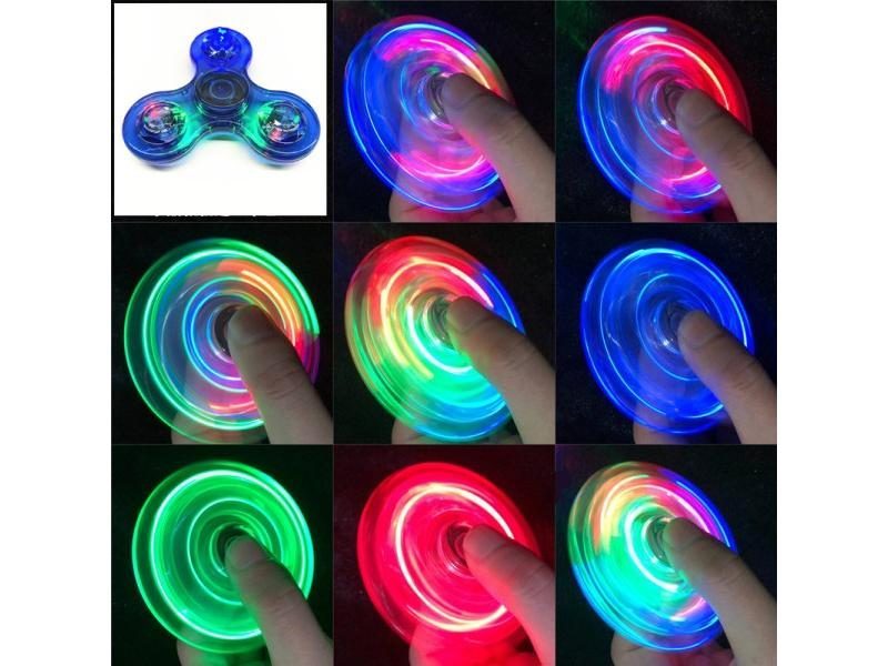 Luminous LED Fidget Spinner Hand Top Spinners With Glow In Dark Light Carousel 1