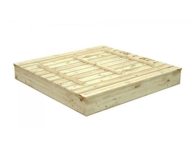 Wooden Sandpit with Seats 1.6m x 1.6m Carousel 2