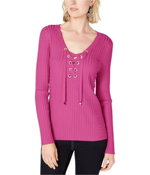 I.N.C Womens Ribbed Rhinestone Pullover Sweater, NWT Carousel 1