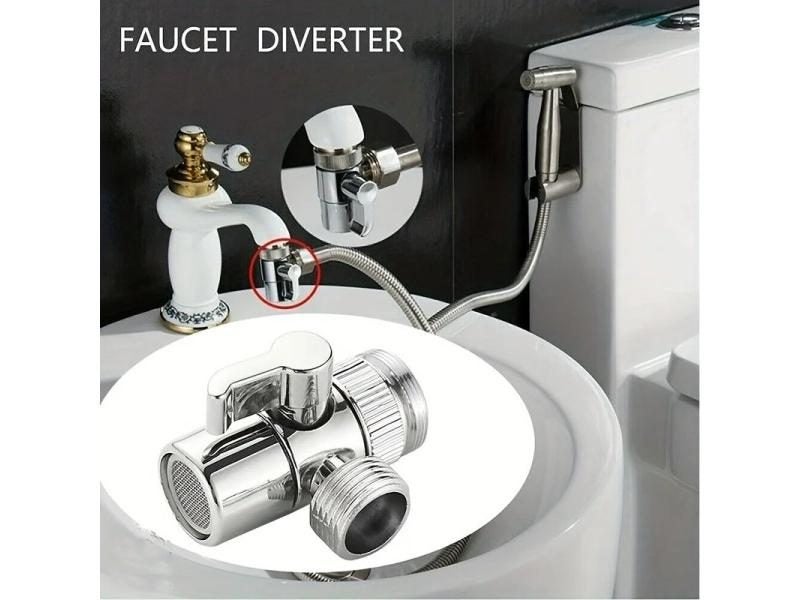 Faucet Switch Adapter Kitchen Sink Splitter Diverter Valve Water Tap Connector Carousel 1
