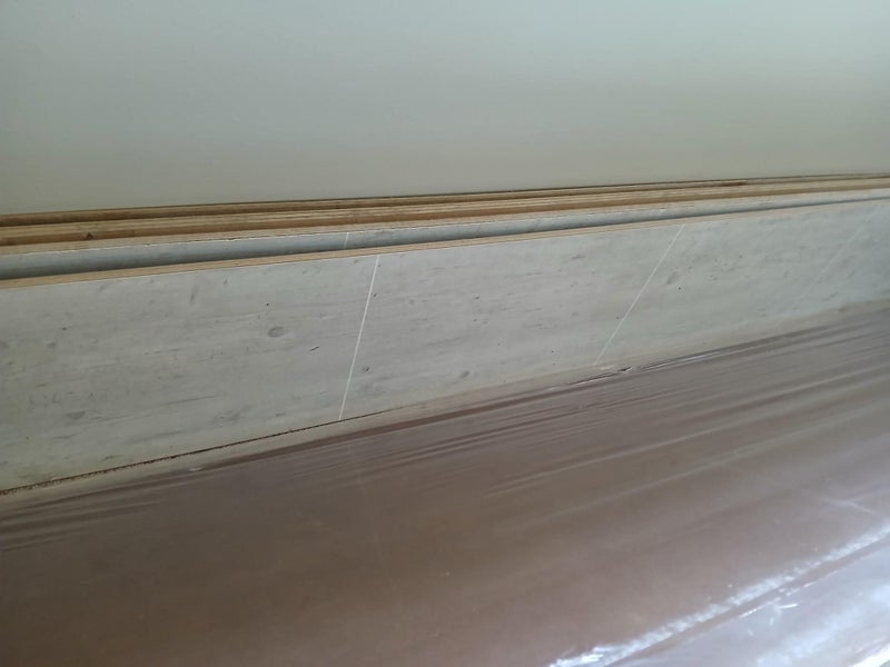 Bathroom ply panel 2.4m. Quality laminated from Norway - + pieces various sizes Carousel 2