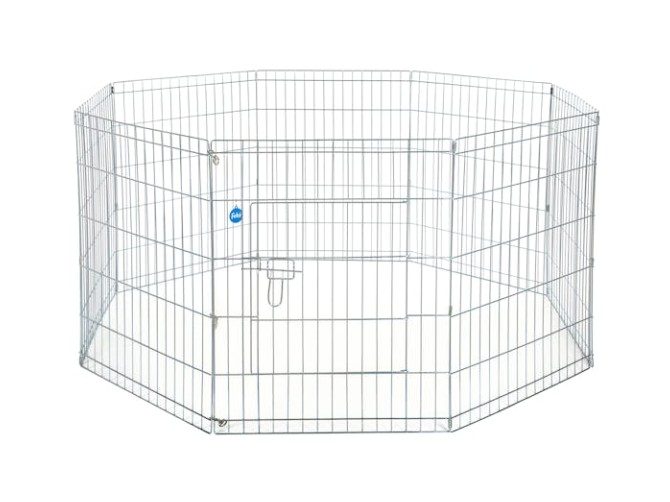 DOG PEN EXERCISE 76cm (H) Strong Medium 8 Panel Carousel 1
