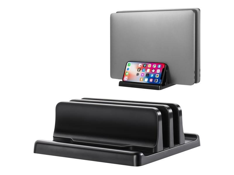 Vertical Laptop Stand Holder Plastic Adjustable Desktop Notebook Dock Carousel 1