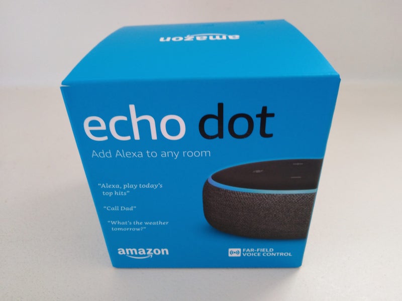 AMAZON ECHO DOT SMART SPEAKER c/w AC NZ ADAPTOR & USER MANUAL Carousel 1