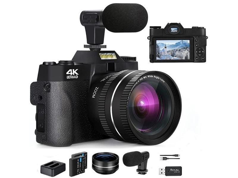 48MP Digital Photography Camera 4K WIFI Web Camcorder Vintage Vlog Video Carousel 1