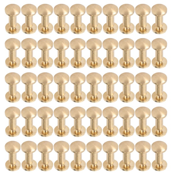 brass rivets kit decorative brass rivets diy rivets 50 Set Brass Rivets Kit DIY Carousel 8