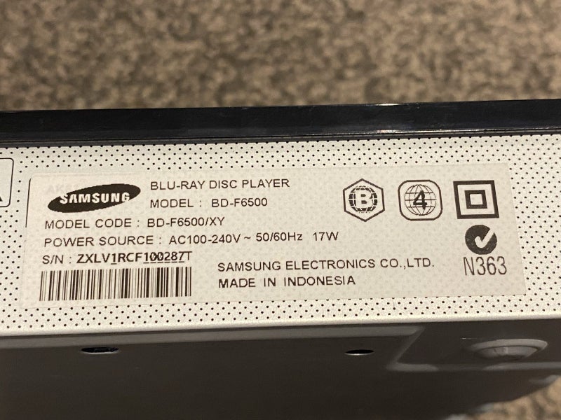 Samsung BD-F6500 3D Blu-Ray Disc Player (not working) Carousel 6