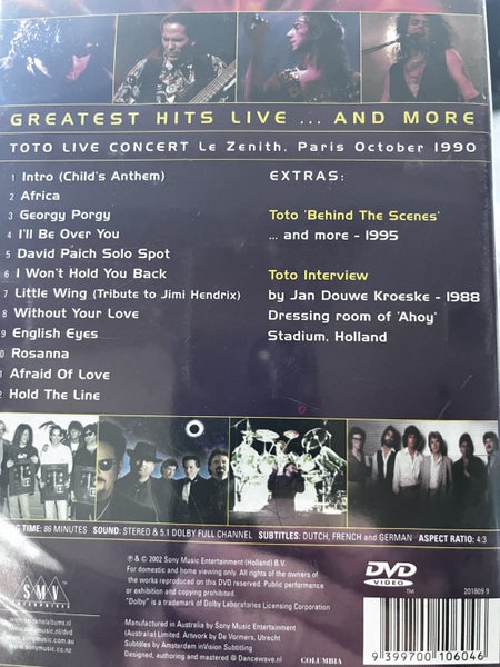 TOTO - GREATEST HITS LIVE62984192685570111