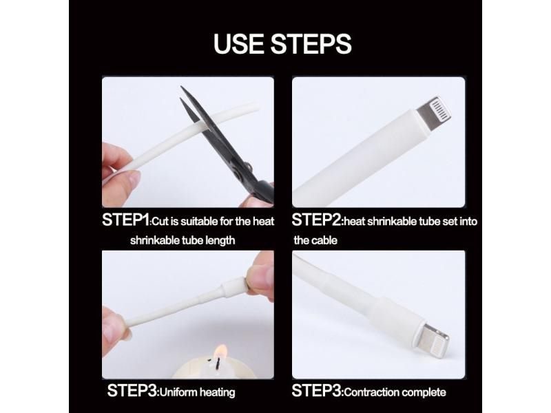 10 Meter Thermoresistant Heat Shrink Tube Cable Sleeve Wire Protector Shrink Carousel 1