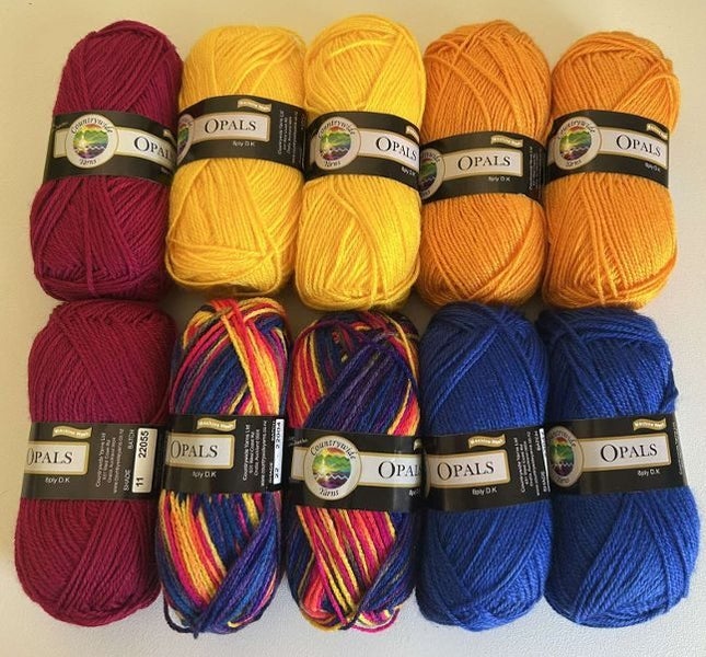 Countrywide Yarns Opals 8ply - 10 pack - Galaxy vibes ***$1 RESERVE*** Carousel 1