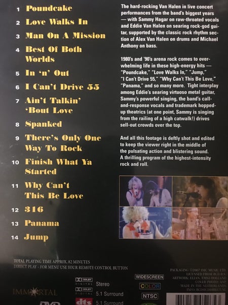 VAN HALEN - IN CONCERT Carousel 2