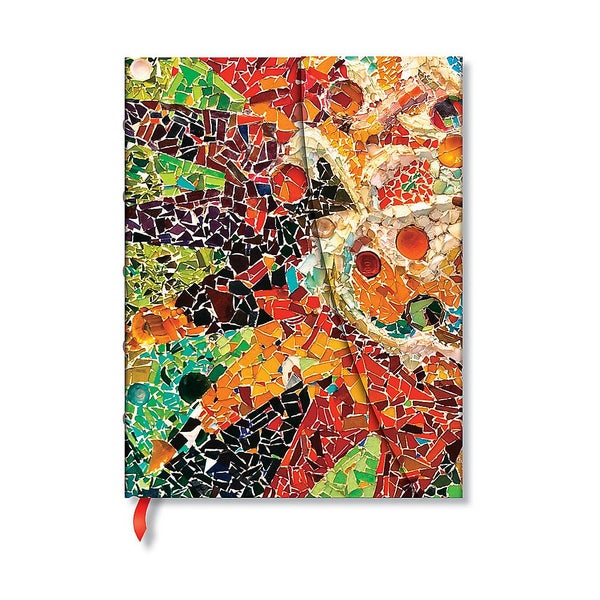 Gaudi s Sun (Gaudi s Mosaics) Mini Lined Hardback Journal (Wrap Closure) Carousel 1