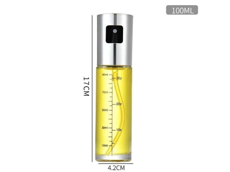 Glass Spray Bottle Kitchen Tool Spray Oiler Seasoning Condiment Bottle Pump Oil Carousel 1