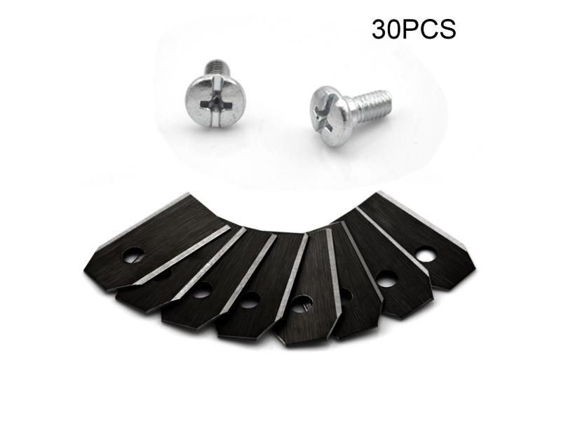 30pcs Trimmer Blade Lawn Mower Grass Replacement Trimmer Cutter Piece For Carousel 1