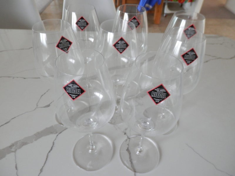 Wine glasses (8) Reidel Austrian crystal - Brand new/never used but unpacked62947153153154111