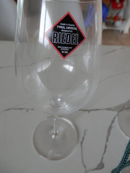 Wine glasses (8) Reidel Austrian crystal - Brand new/never used but unpacked629471531531541115