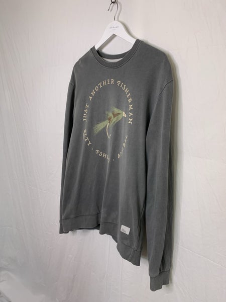 Just Another Fisherman Grey Crew Neck Sweater - Great Condition! - Size XL62937628865283111