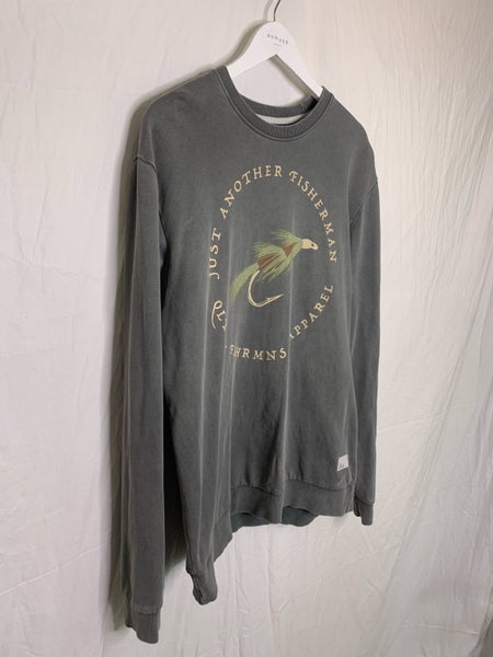 Just Another Fisherman Grey Crew Neck Sweater - Great Condition! - Size XL62937628865283112
