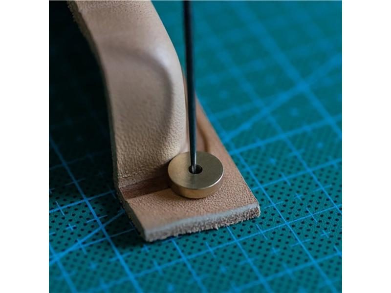 6pcs/set Foot Circular Margins Cutting Spacer Disc Brass Leathercraft Leather Carousel 1