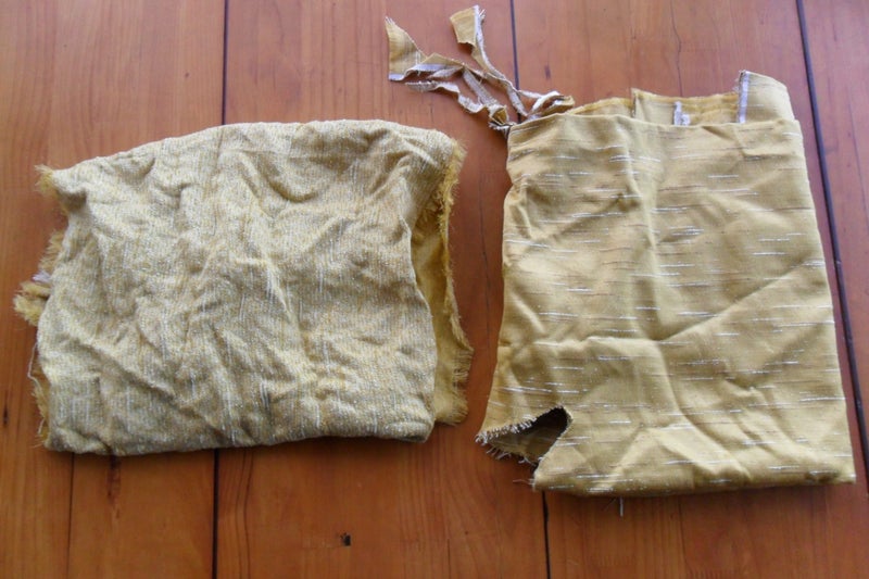 2 Pieces of Gold Furnishing Fabric Carousel 1