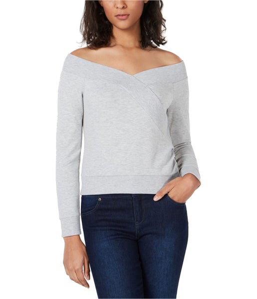 bar III Womens Off The Shoulder Sweatshirt, NWT Carousel 1