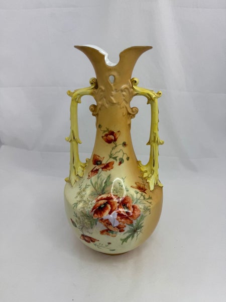Large Austrian Bohemian Two Handled Vase (21178)62946202058371111