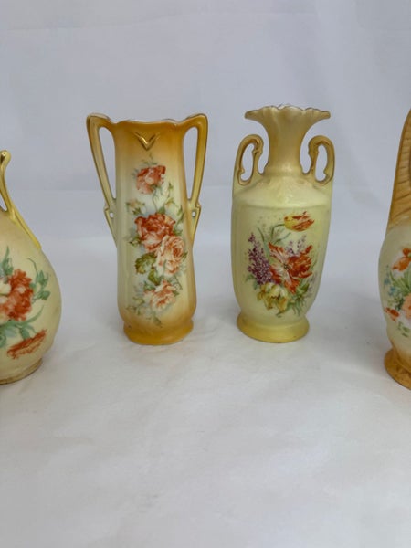 Seven Austrian Porcelain items - Orange Tonnings (21184)62957611057665113