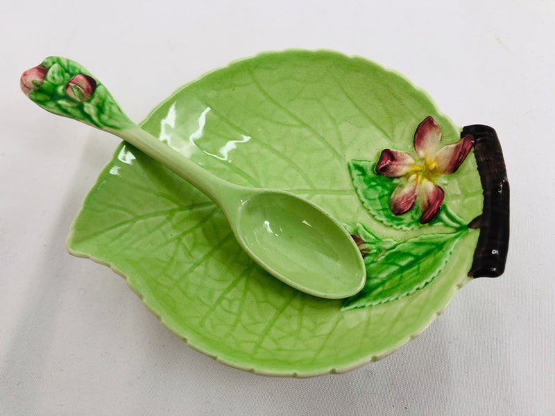 Carlton Ware Apple Blossom Green Jam Set (21173)62959509778946111