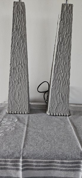 Tall French Country Look Textured Lamps x 2 Carousel 8