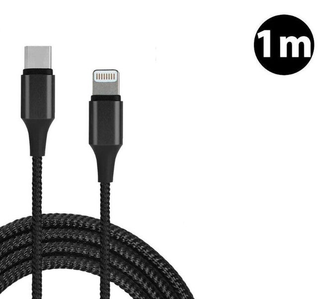 20W Type-C to iPhone Fast Charger Charging Cable 1m Carousel 1
