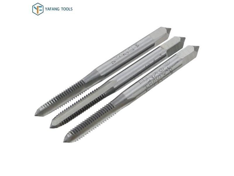 3pcs HSS M3-M12 Straight Fluted Screw Thread Tap Metric Plug Hand Taps Drill Carousel 1