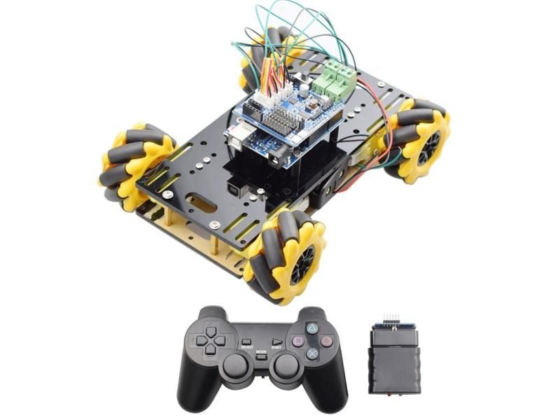 Mini RC Mecanum Wheel Omni Robot Car Chassis Kit With TT Motor For Arduino Etc. Carousel 1