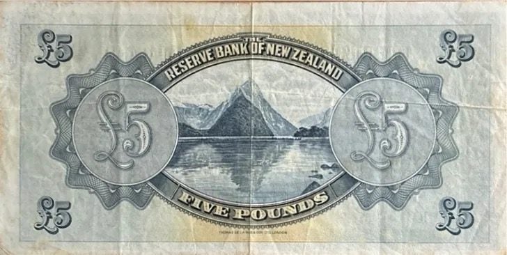 Governer L Lefeaux K First Prefix Five pound Banknote62854316764161111