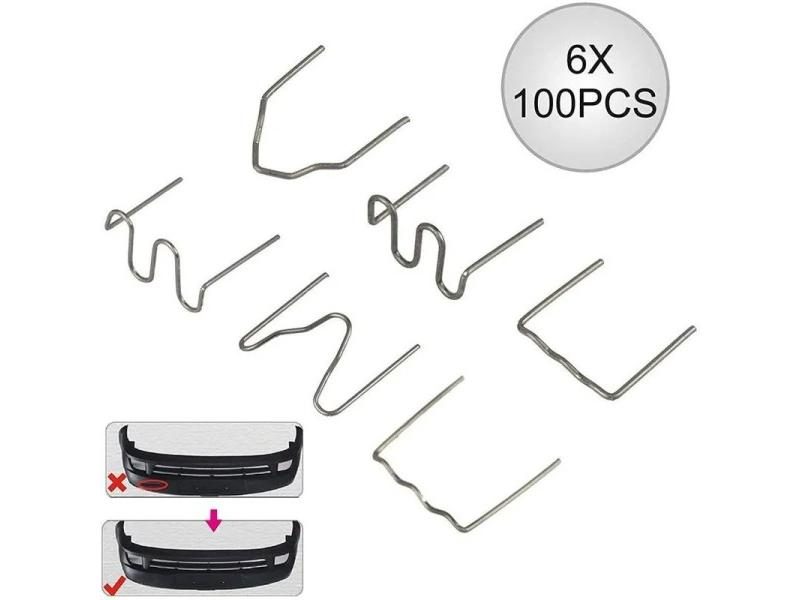 600Pcs Hot Stapler Staples 0.8mm/0.6mm Standard Pre Cut Wave Staples For Carousel 1