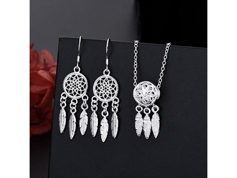 Core Keywords 925 Sterling Silver Charm Necklace Earring Jewelry For Women Carousel 1