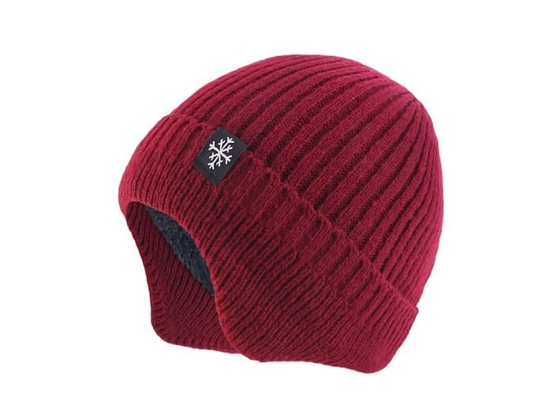 Outdoor Winter Knitted Hat Men Women Plush Warm Ear Cap Earmuff Stylish Soft Carousel 1