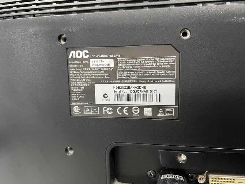 24" Monitor62863222251394111