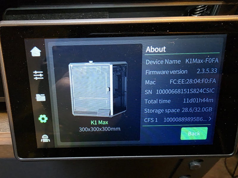 Creality K1 Max CFS (8 colour)62864728883457112