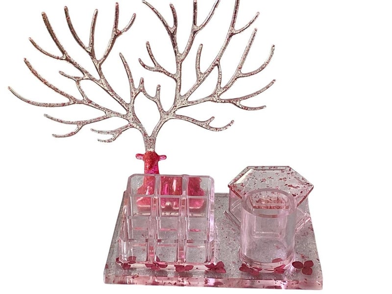 Floral Hydrangea 4 in 1 Reindeer makeup/jewellery organiser for dressing table62864730711555114