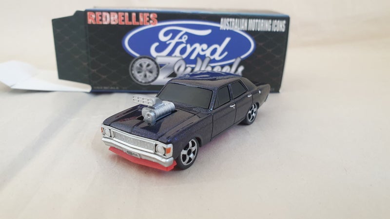 OZ WHEELS FORD XW FALCON XW SEDAN BLOWN OZ WHEELS RED BELLIES 1:64 SCALE VIOLET Carousel 2